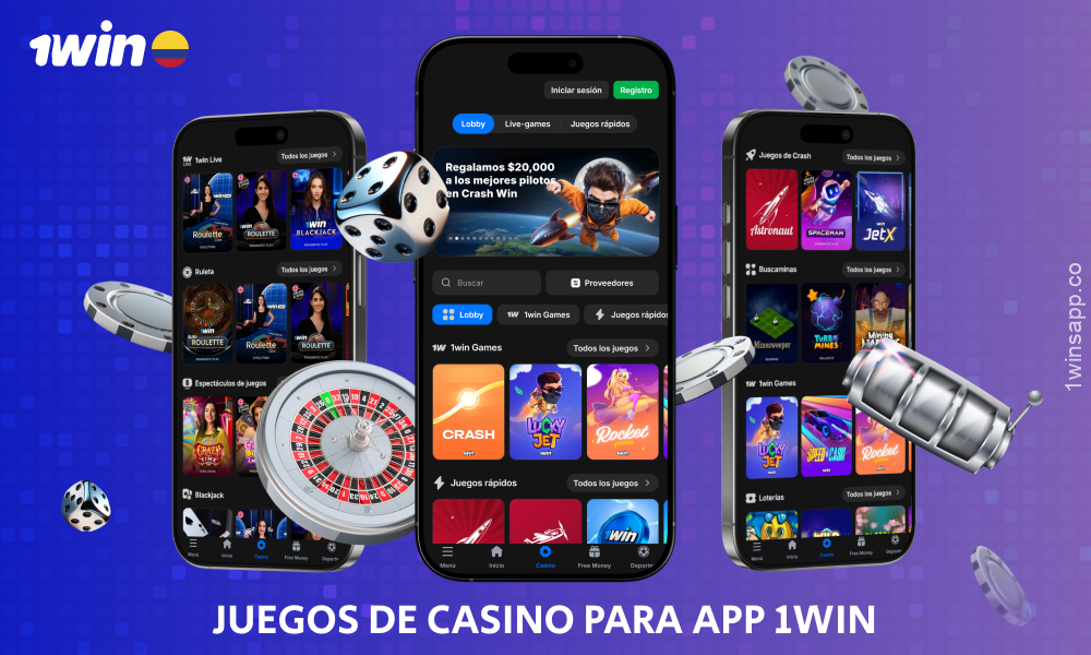 La aplicación de casino 1win en Colombia ofrece tragaperras, juegos de mesa y juegos de casino en vivo de los principales proveedores con una navegación móvil sencilla